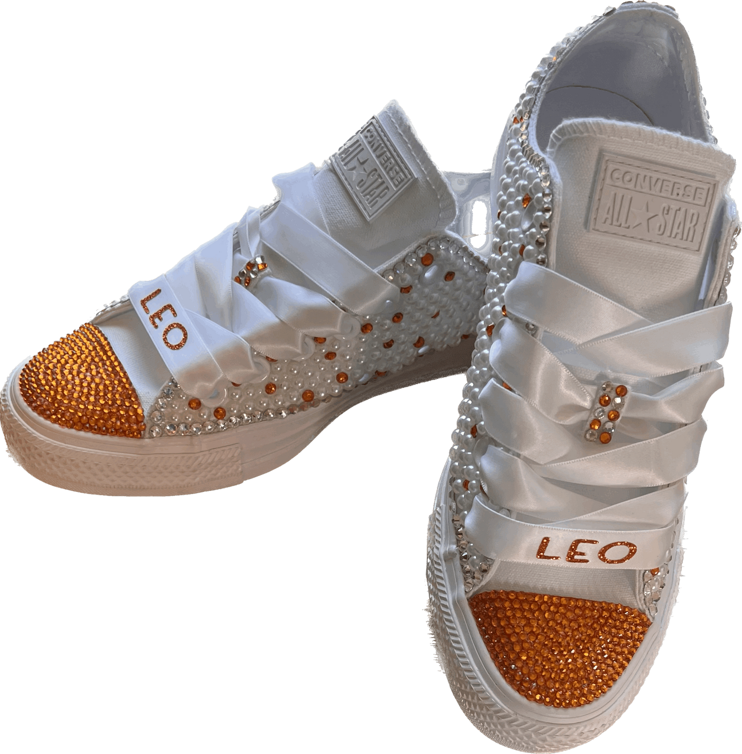 Pearl & rhinestone bling shoe