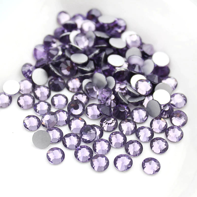 Purple (Tanzite glass rhinestones)