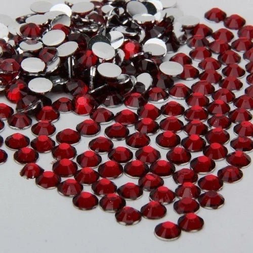 (Burgundy) Dark Siam resin rhinestones - UniqueLeeCreations