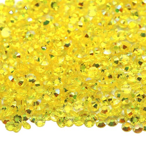 Citrine transparent resin rhinestones - UniqueLeeCreations