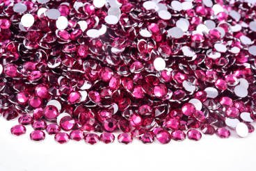 Dark pink resin rhinestones - UniqueLeeCreations