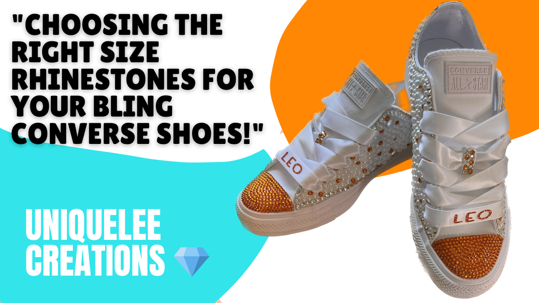 Rhinestone sizes for Converses | How to bling Converses