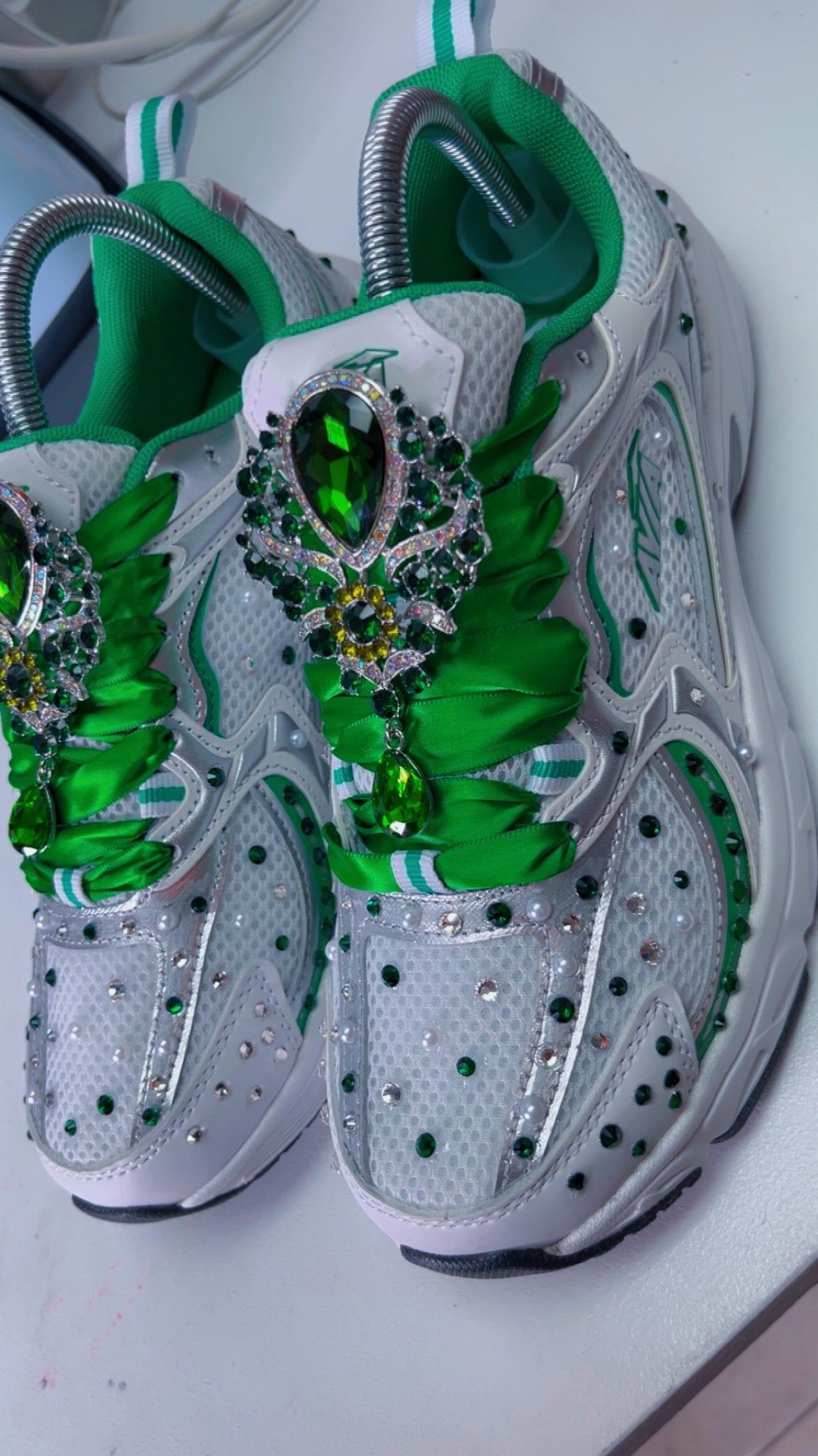 Custom sneakers with charms