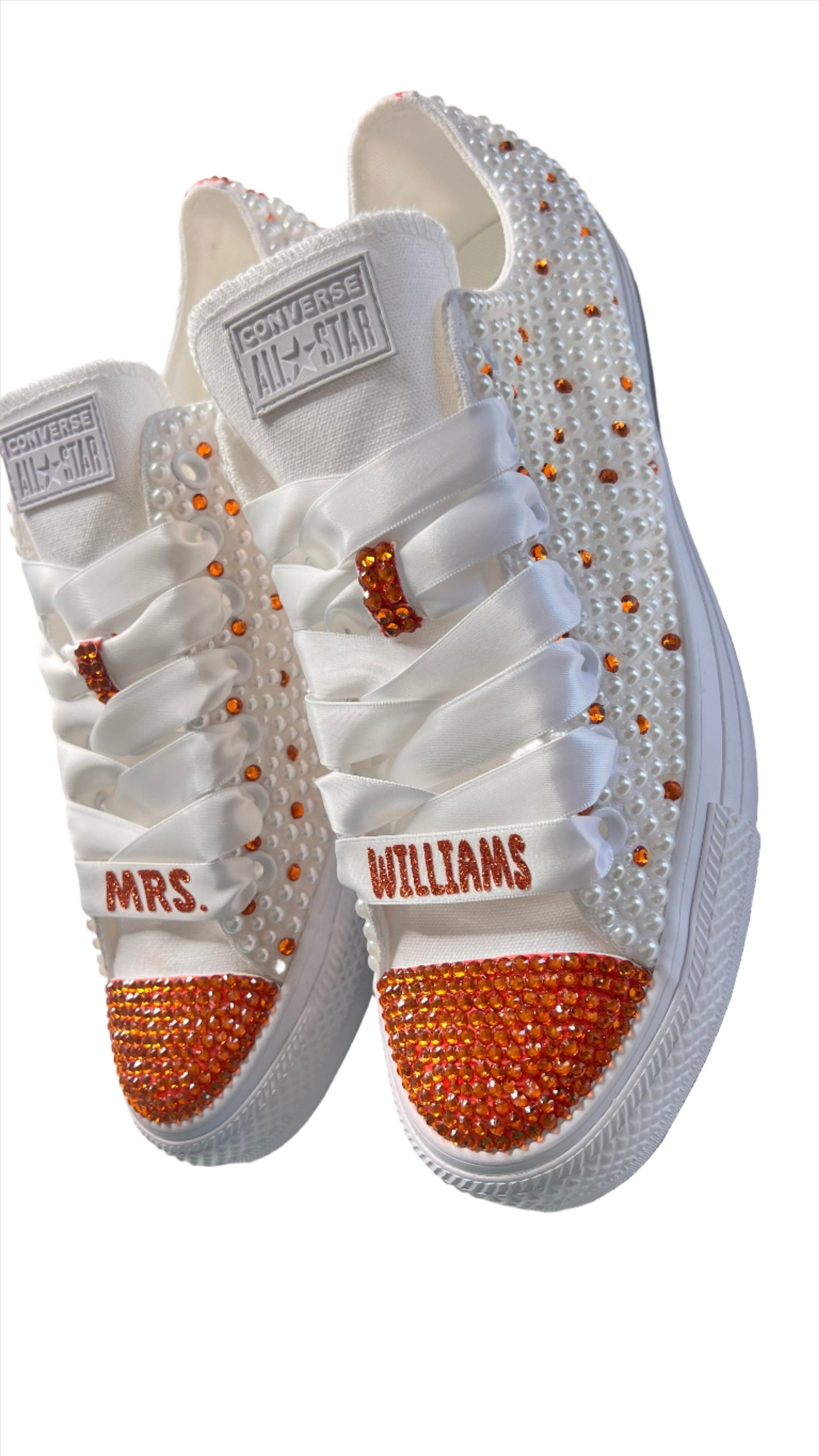 Blinged out converse sneakers deals