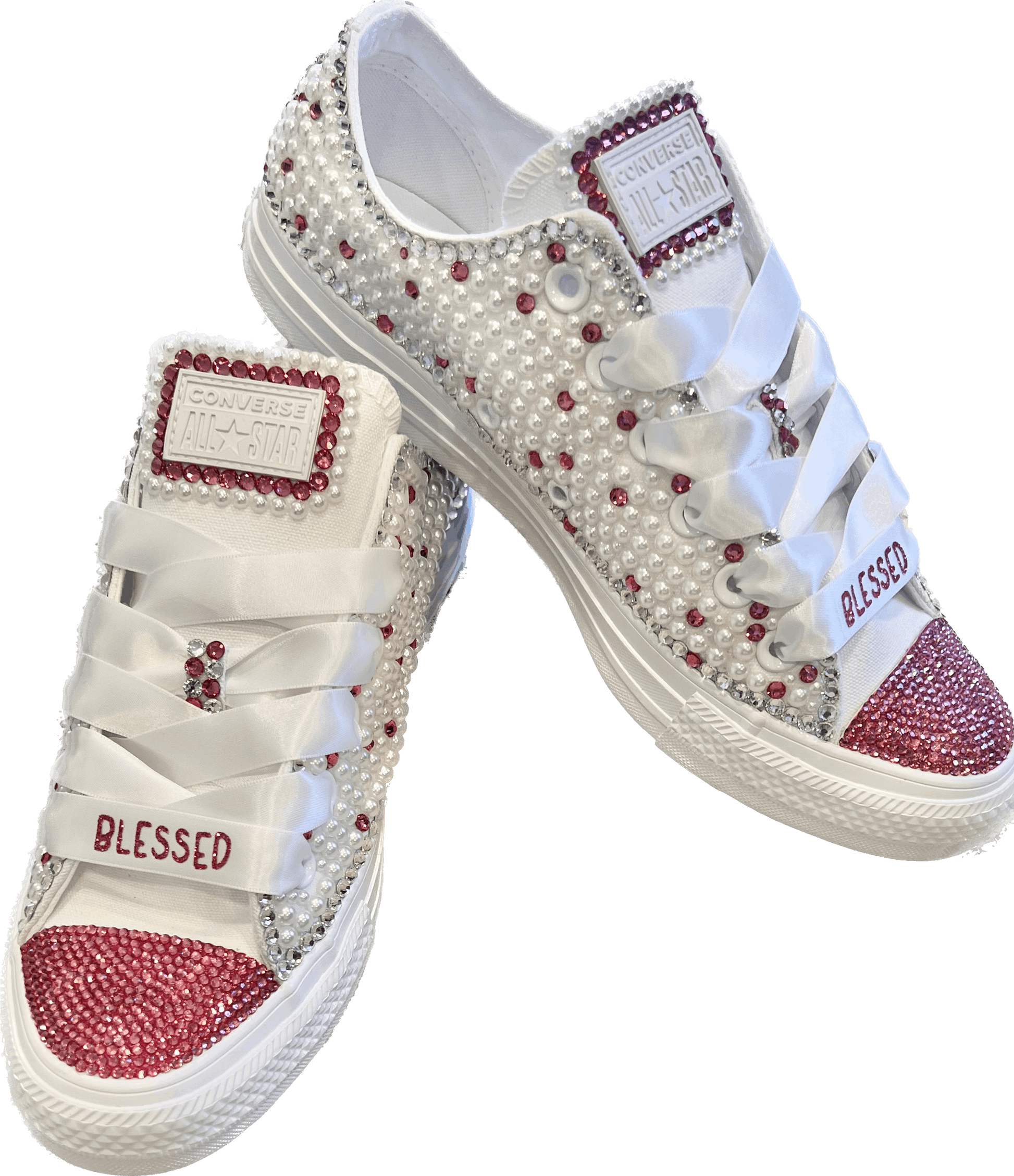 Bedazzle Sneaker - Fuchsia Rhinestone 7