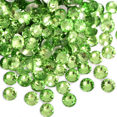 Light green (Peridot glass rhinestones)