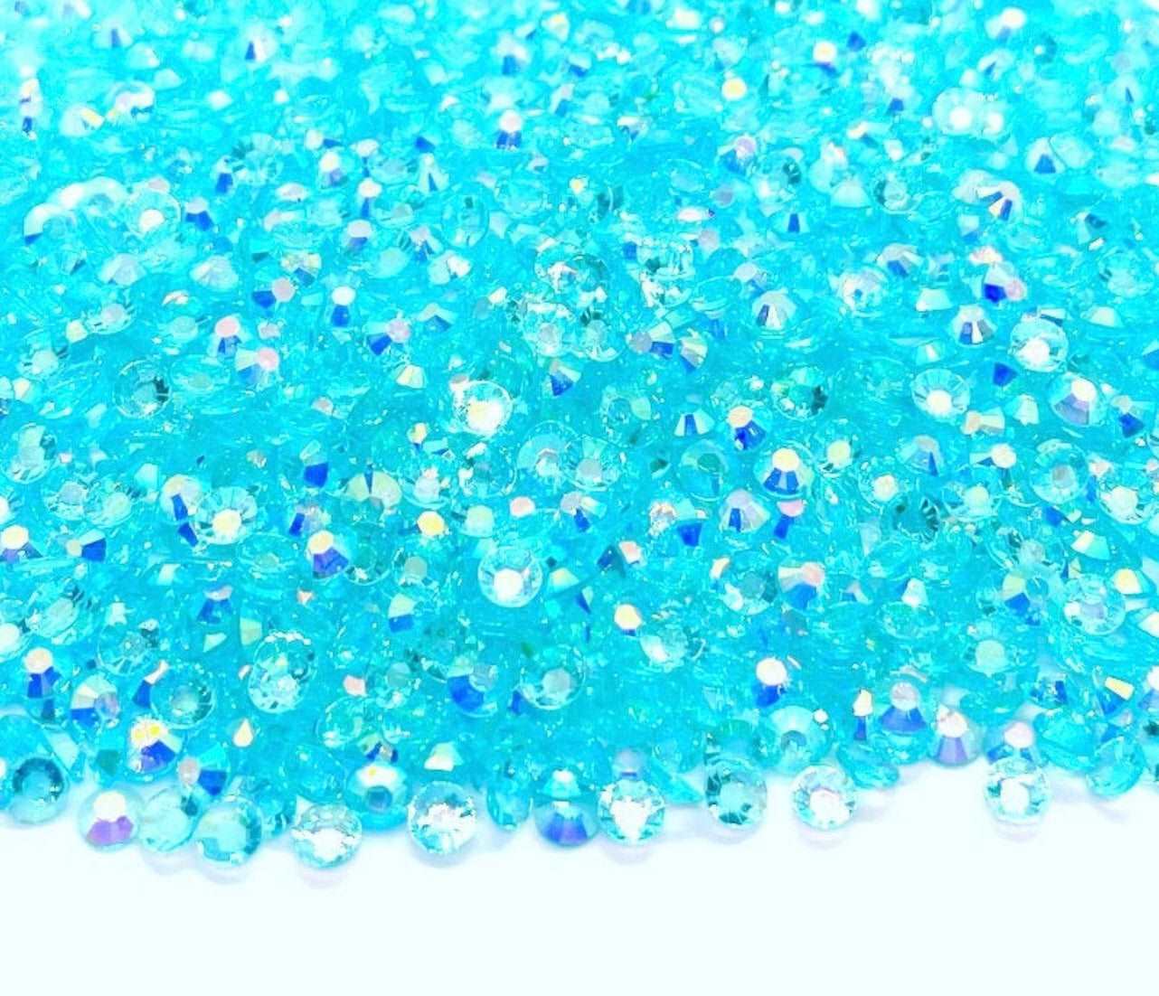 Capri blue transparent rhinestones - UniqueLeeCreations