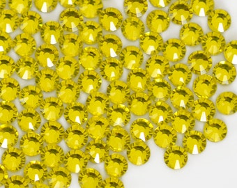 Yellow (Citrine glass rhinestones)