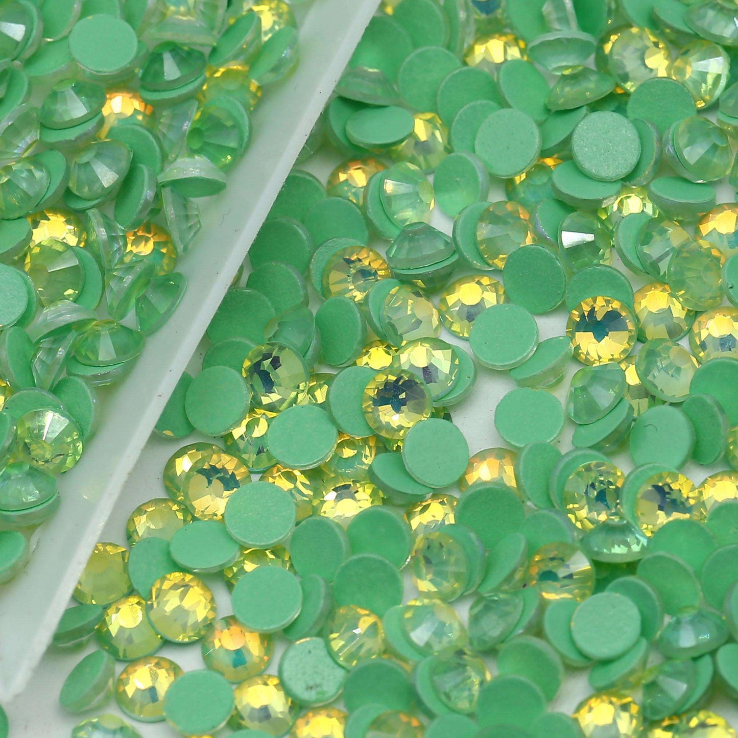 Green opal luminous glass - UniqueLeeCreations